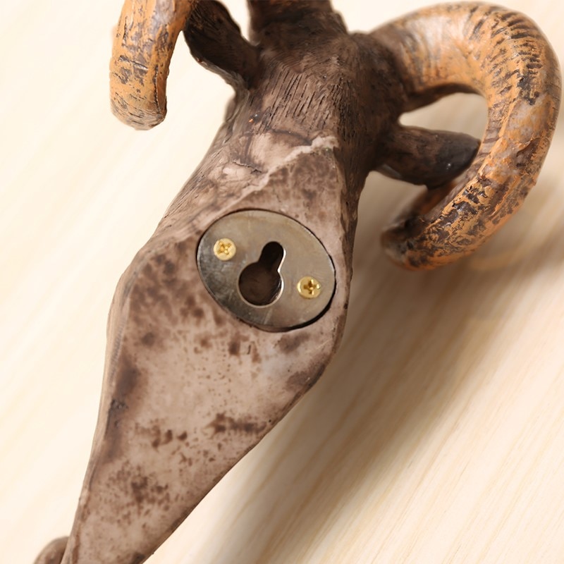 Resin 3D Animal Head Wall Hook