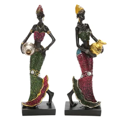 Resin African Tribal Figurine Resin African Tribal Figurine