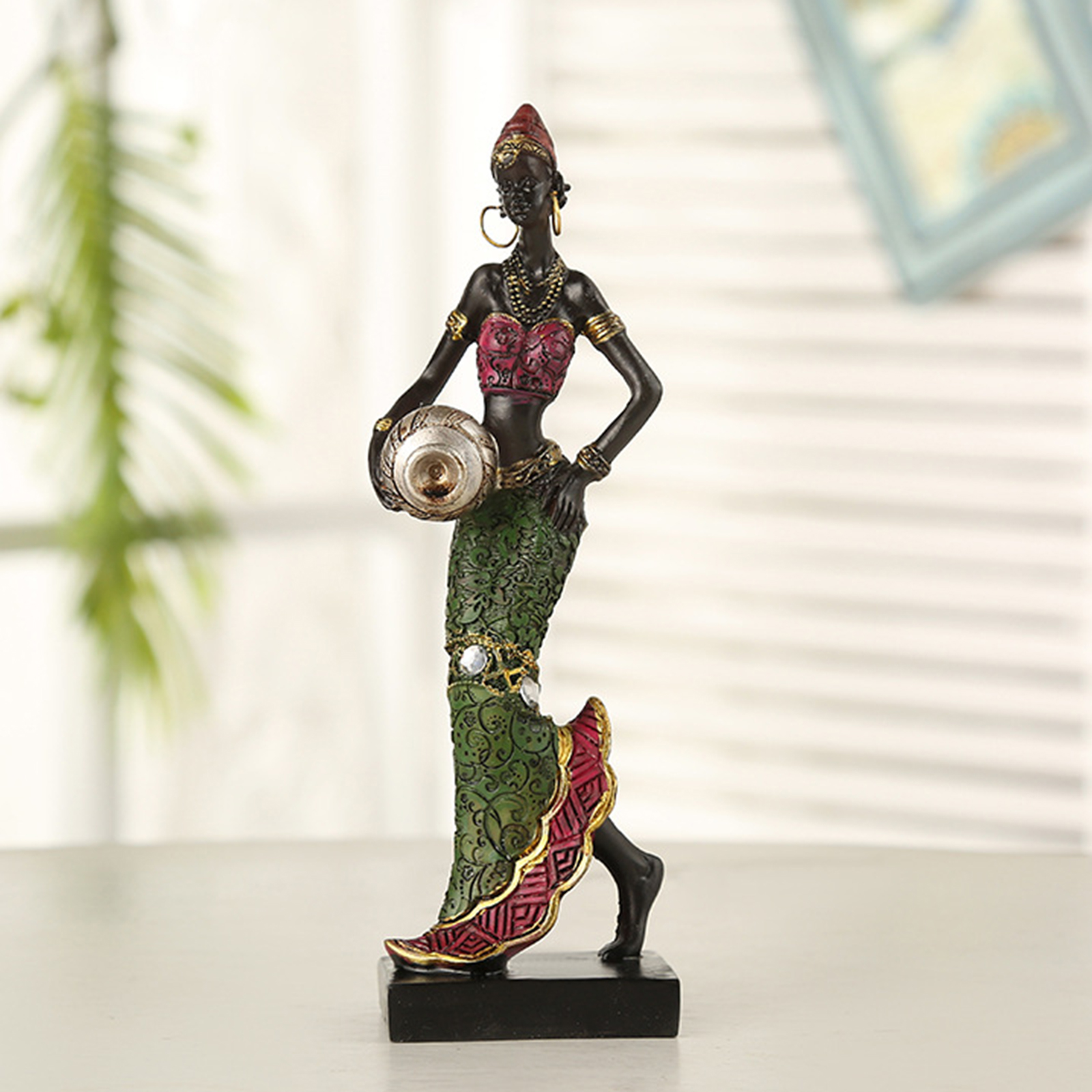 Resin African Tribal Figurine Resin African Tribal Figurine