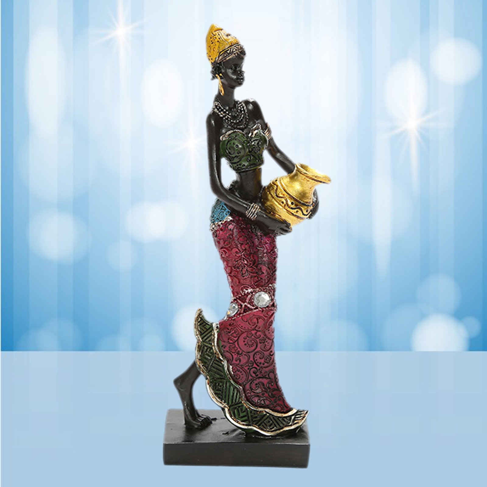 Resin African Tribal Figurine Resin African Tribal Figurine
