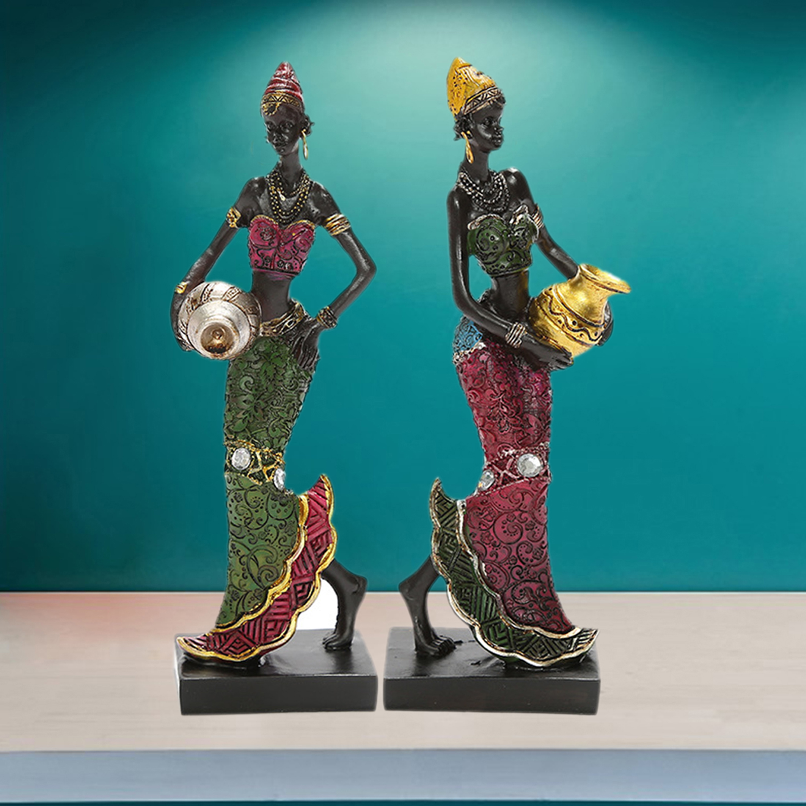 Resin African Tribal Figurine Resin African Tribal Figurine
