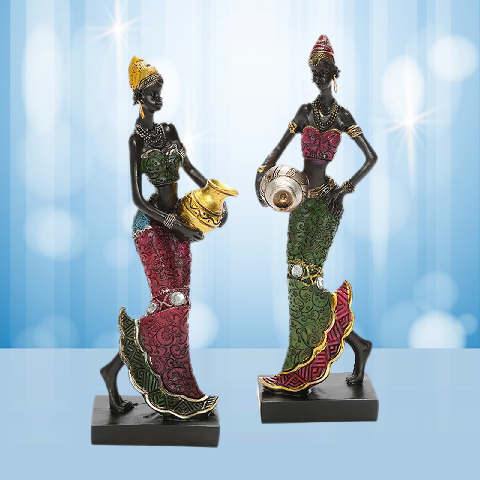Resin African Tribal Figurine Resin African Tribal Figurine