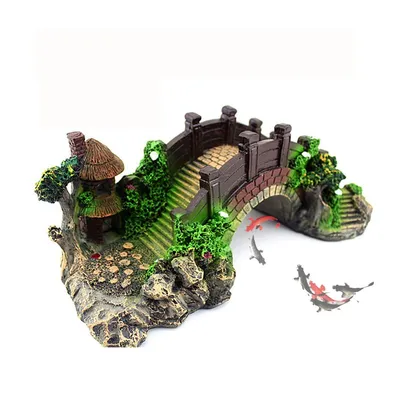 Resin Aquarium Bridge Decoration Resin Aquarium Bridge Decoration