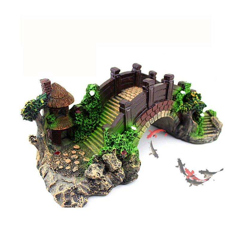 Resin Aquarium Bridge Decoration Resin Aquarium Bridge Decoration