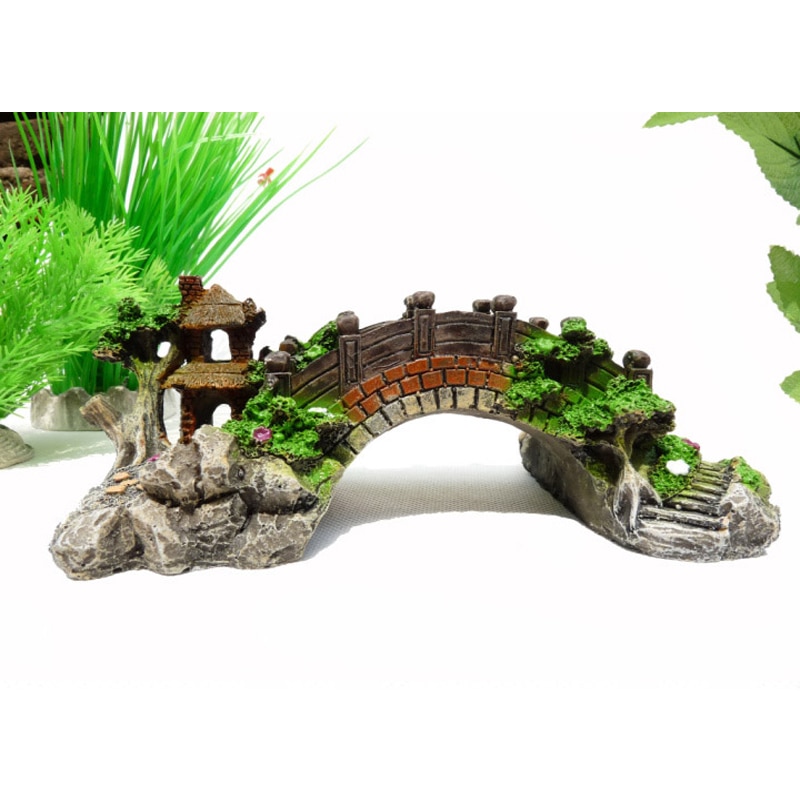 Resin Aquarium Bridge Decoration Resin Aquarium Bridge Decoration