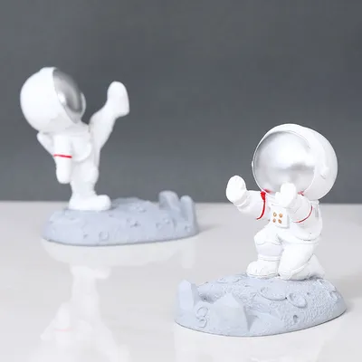 Resin Astronaut Phone Holder Resin Astronaut Phone Holder