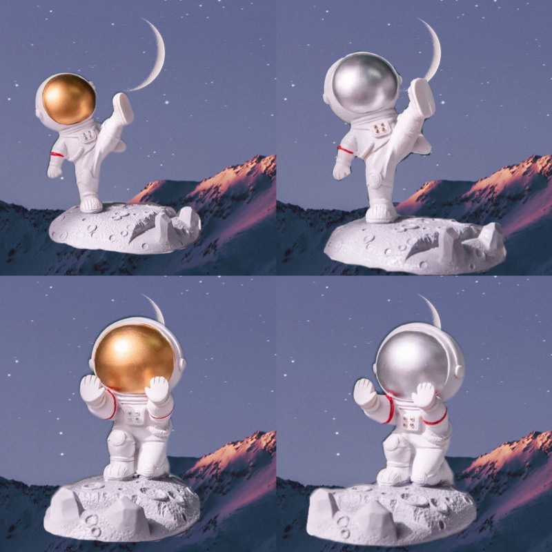 Resin Astronaut Phone Holder Resin Astronaut Phone Holder