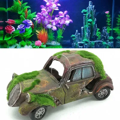 Resin Car Aquarium Decoration Resin Car Aquarium Decoration