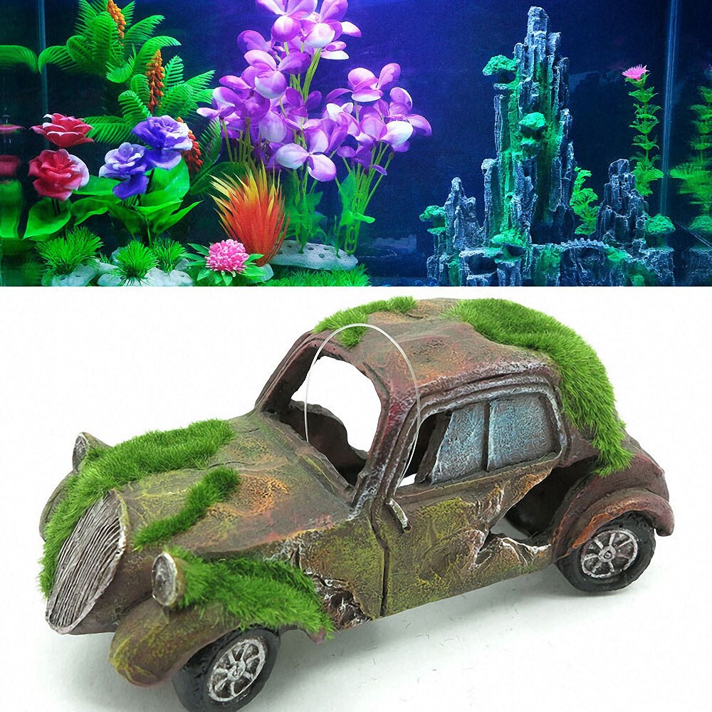 Resin Car Aquarium Decoration Resin Car Aquarium Decoration