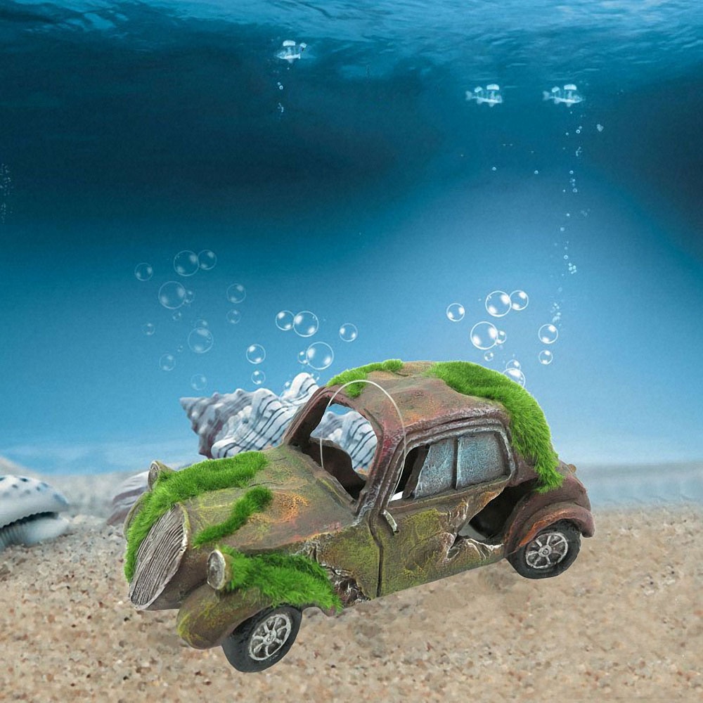Resin Car Aquarium Decoration Resin Car Aquarium Decoration