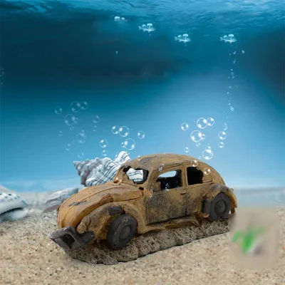 Resin Car Fish Tank Decoration Resin Car Fish Tank Decoration