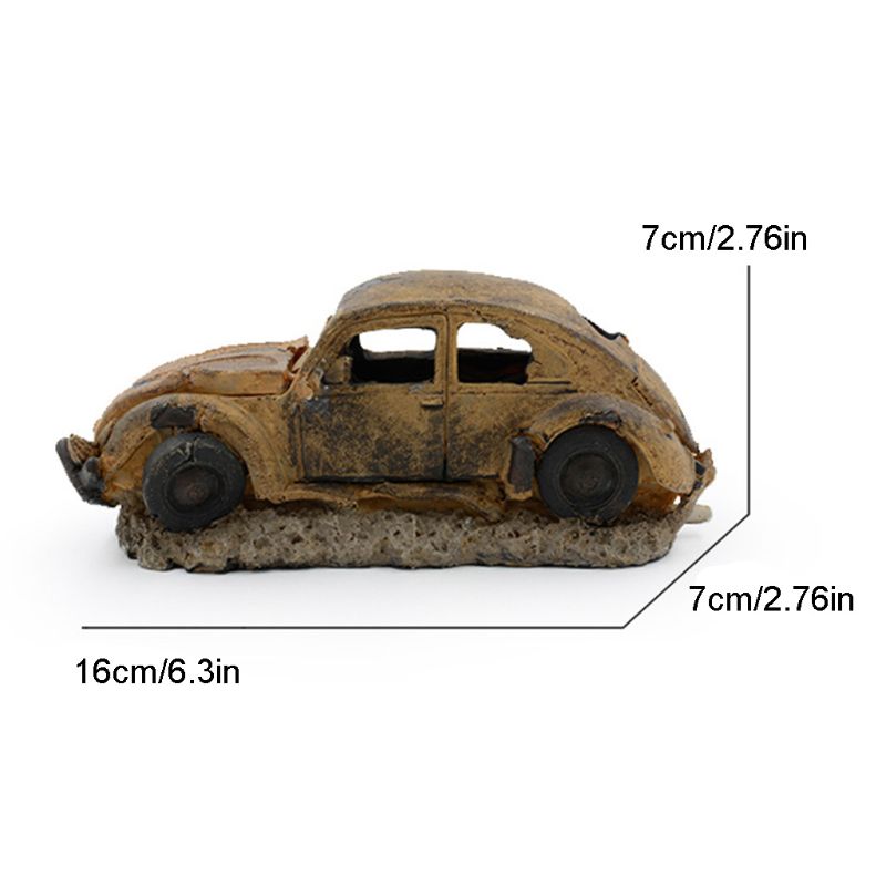 Resin Car Fish Tank Decoration Resin Car Fish Tank Decoration