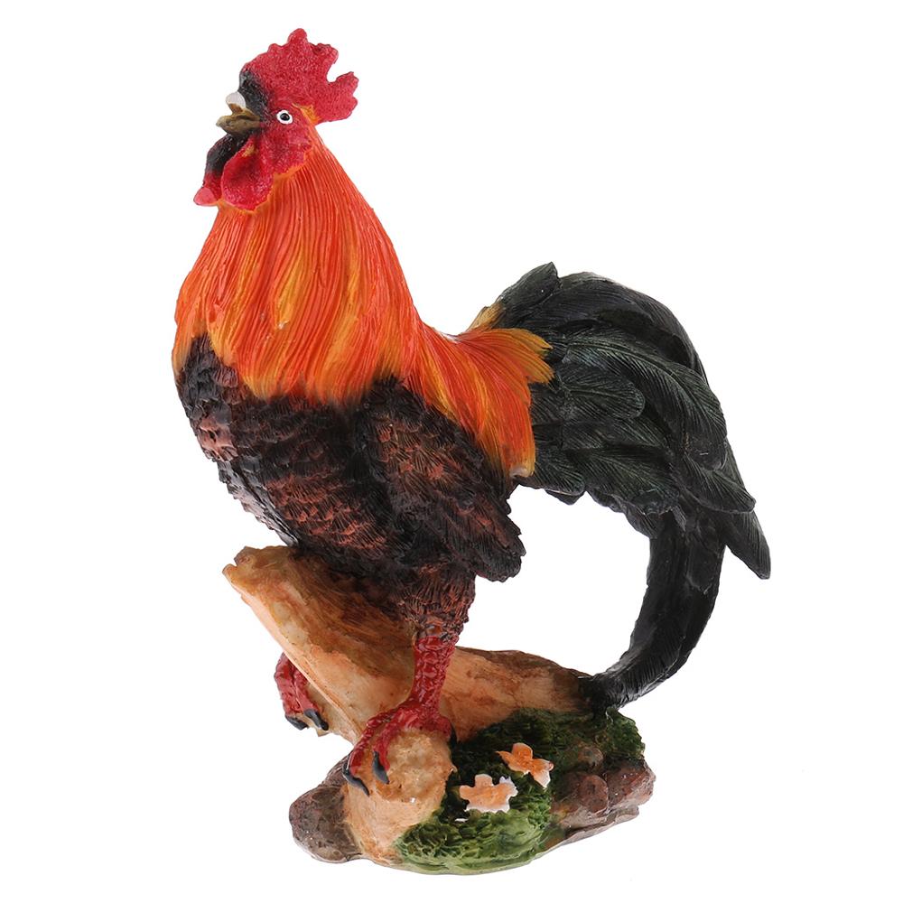 Resin Chicken Garden Ornaments (2pcs)
