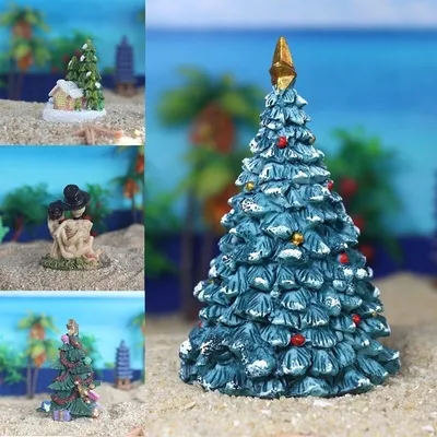 Resin Christmas Fish Tank Decor Resin Christmas Fish Tank Decor