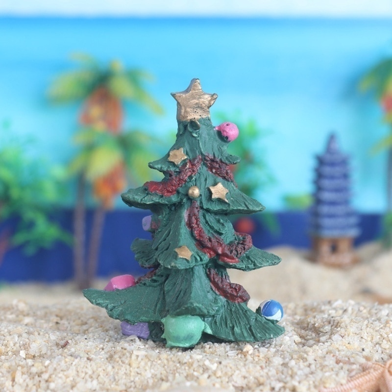 Resin Christmas Fish Tank Decor Resin Christmas Fish Tank Decor