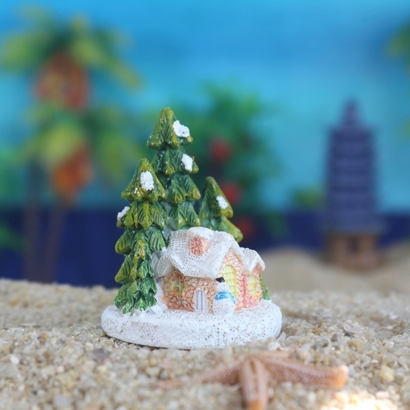 Resin Christmas Fish Tank Decor Resin Christmas Fish Tank Decor