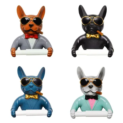 Resin Cool Dog Toilet Paper Holder Resin Cool Dog Toilet Paper Holder