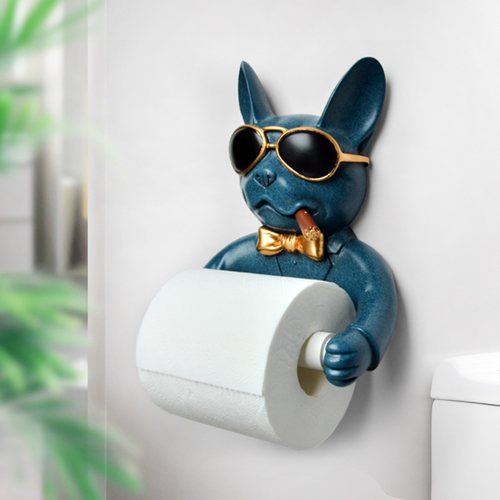 Resin Cool Dog Toilet Paper Holder Resin Cool Dog Toilet Paper Holder