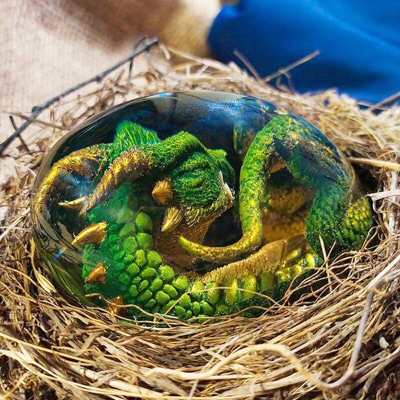 Resin Crystal Dragon Egg Decor