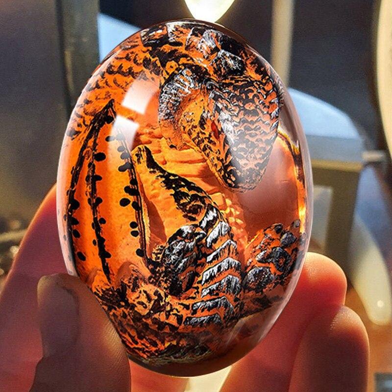 Resin Crystal Dragon Egg Decor