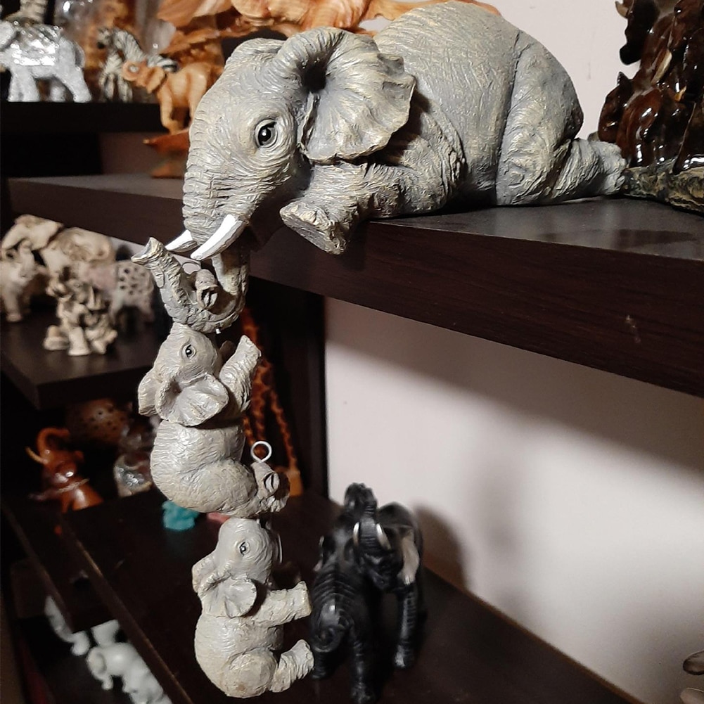 Resin Decorative Elephant Figurines (3pcs) Resin Decorative Elephant Figurines (3pcs)