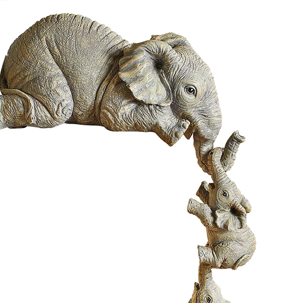 Resin Decorative Elephant Figurines (3pcs) Resin Decorative Elephant Figurines (3pcs)