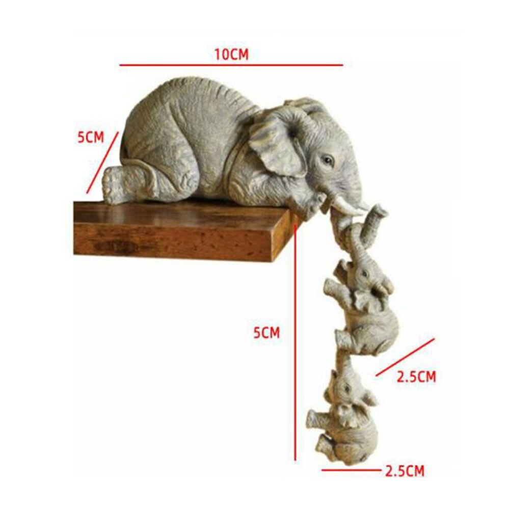 Resin Decorative Elephant Figurines (3pcs) Resin Decorative Elephant Figurines (3pcs)
