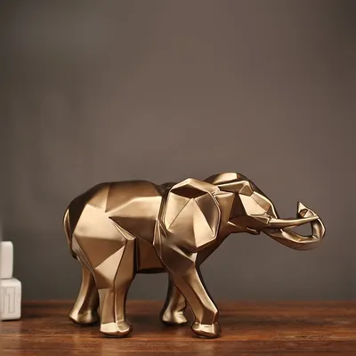 Resin Elephant Decorative Figurine Resin Elephant Decorative Figurine