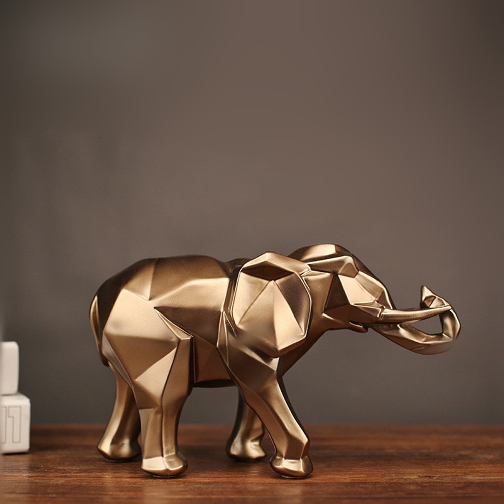 Resin Elephant Decorative Figurine