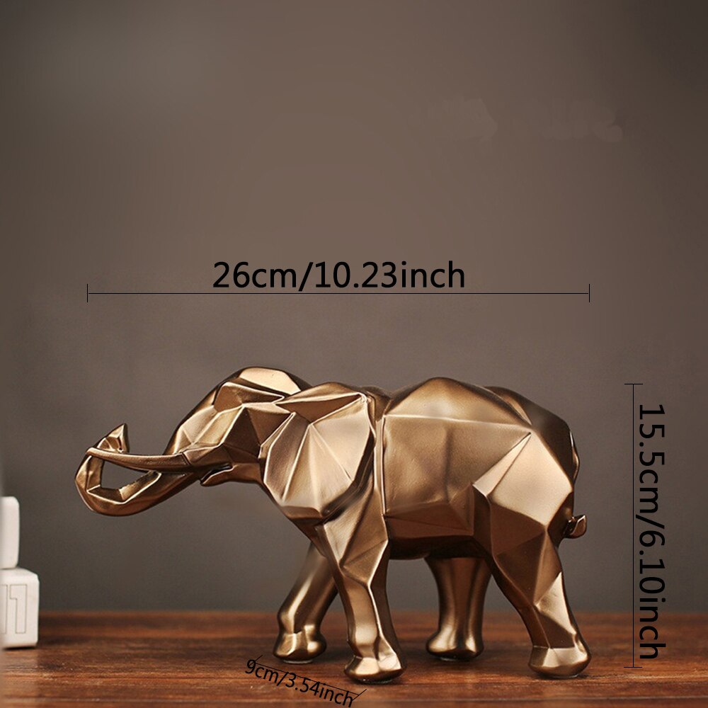 Resin Elephant Decorative Figurine Resin Elephant Decorative Figurine