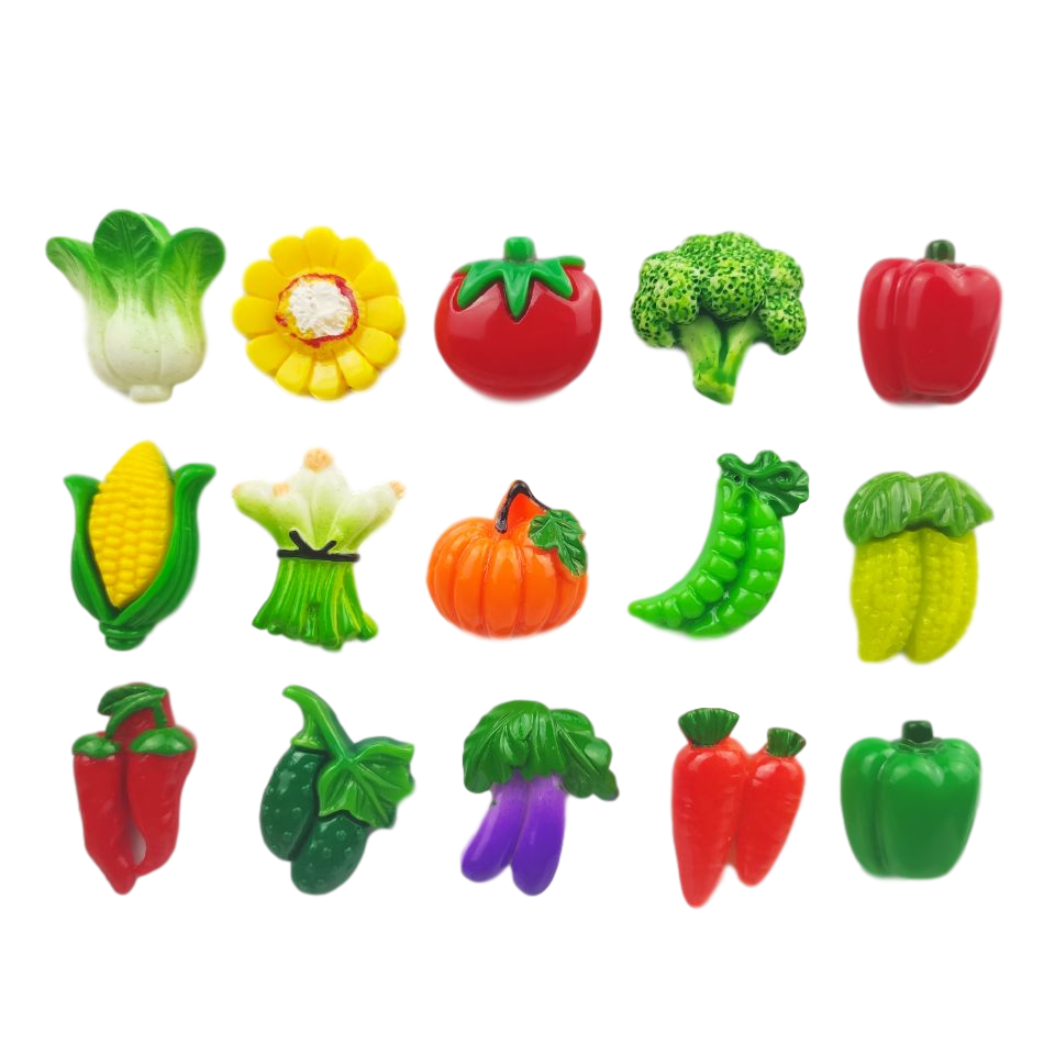 Resin Fruit Fridge Magnets (30pcs) Resin Fruit Fridge Magnets (30pcs)