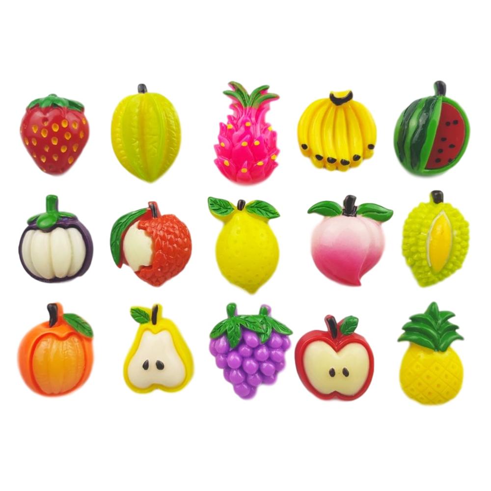 Resin Fruit Fridge Magnets (30pcs) Resin Fruit Fridge Magnets (30pcs)