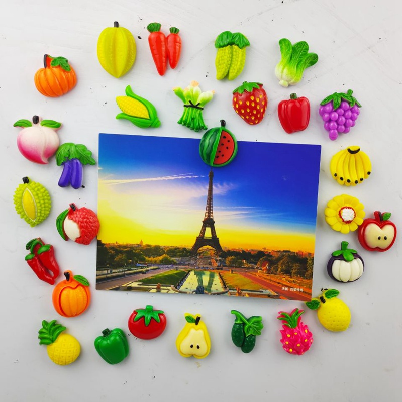Resin Fruit Fridge Magnets (30pcs) Resin Fruit Fridge Magnets (30pcs)