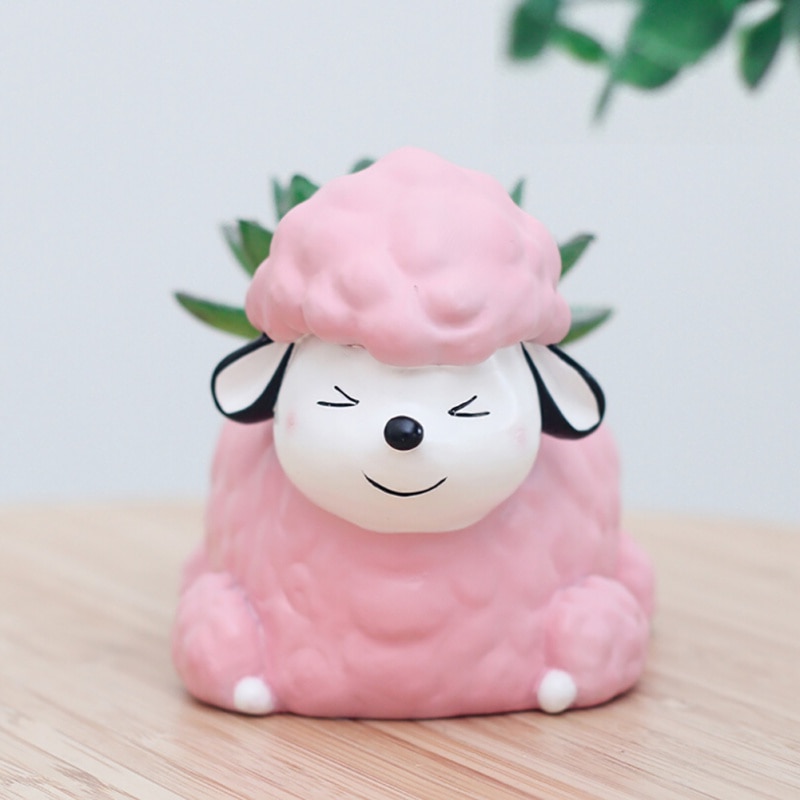 Resin Garden Dog Plant Pot Resin Garden Dog Plant Pot