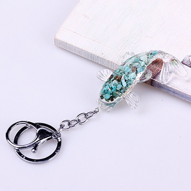 Resin Hanging Koi Fish Keychain