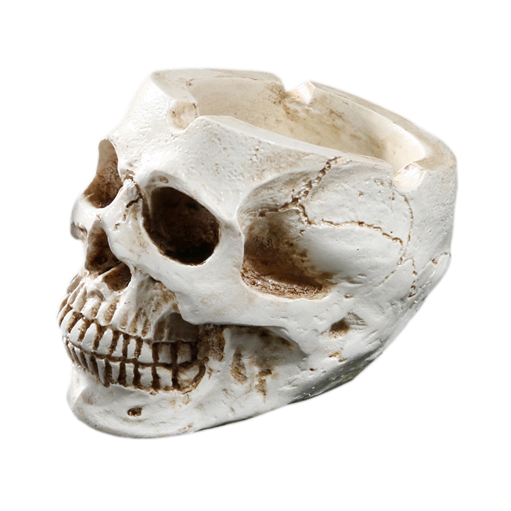 Resin Human Skull Ash Tray