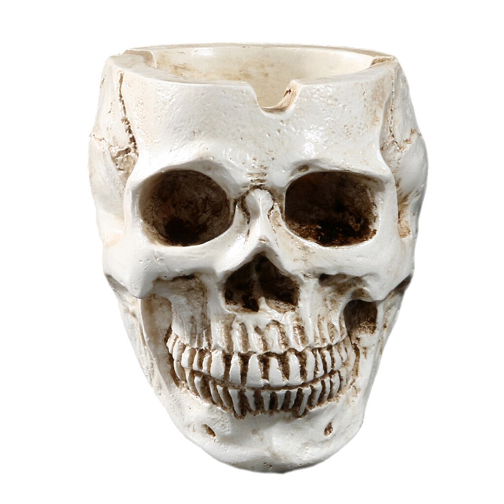 Resin Human Skull Ash Tray Resin Human Skull Ash Tray