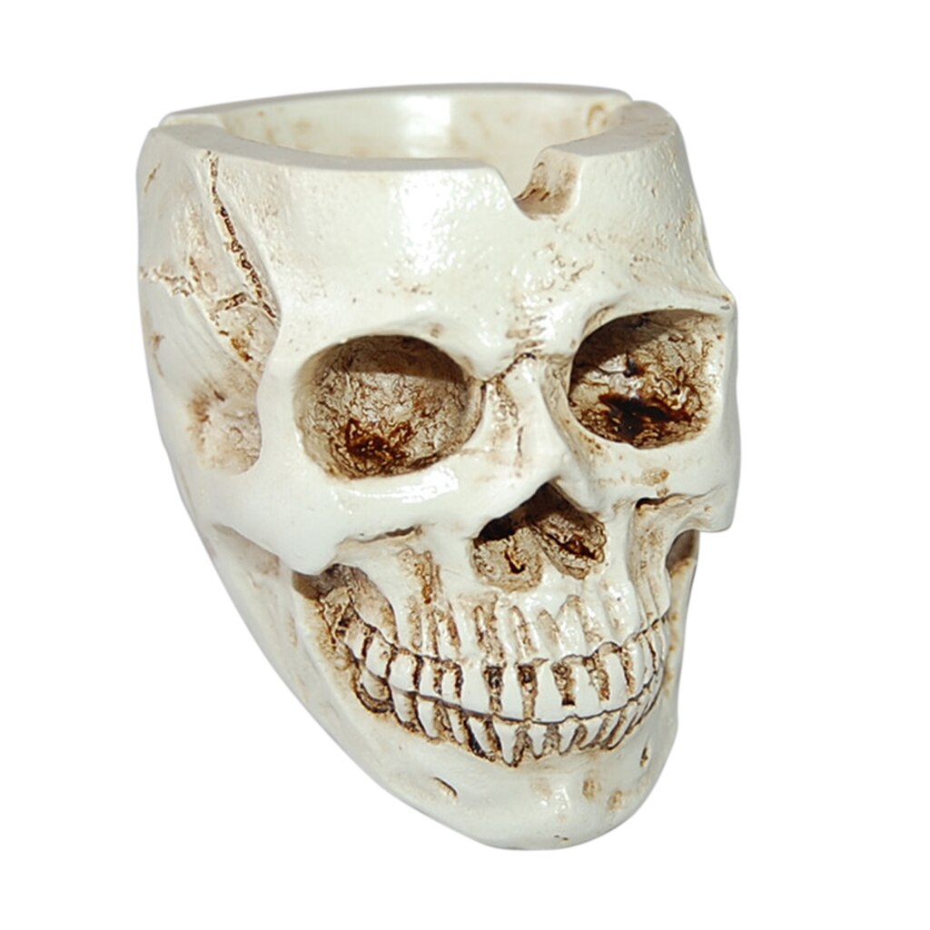 Resin Human Skull Ash Tray Resin Human Skull Ash Tray