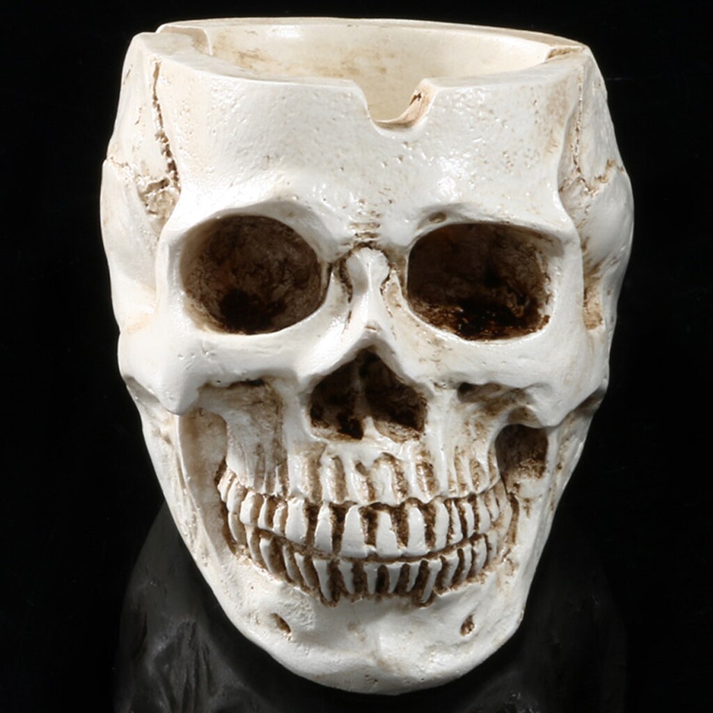Resin Human Skull Ash Tray Resin Human Skull Ash Tray
