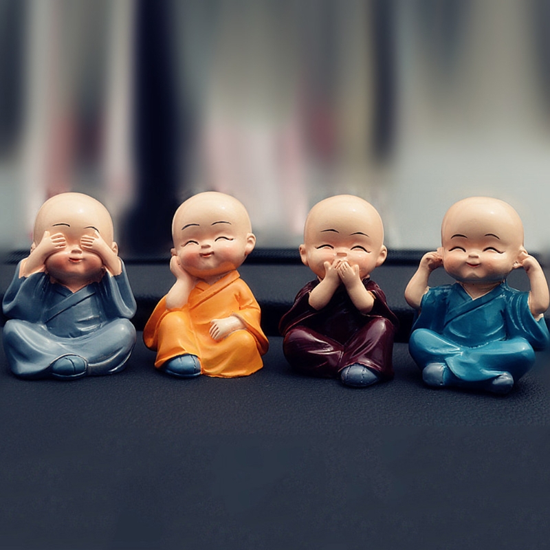 Resin Little Monk Statue Set (4pcs) Resin Little Monk Statue Set (4pcs)