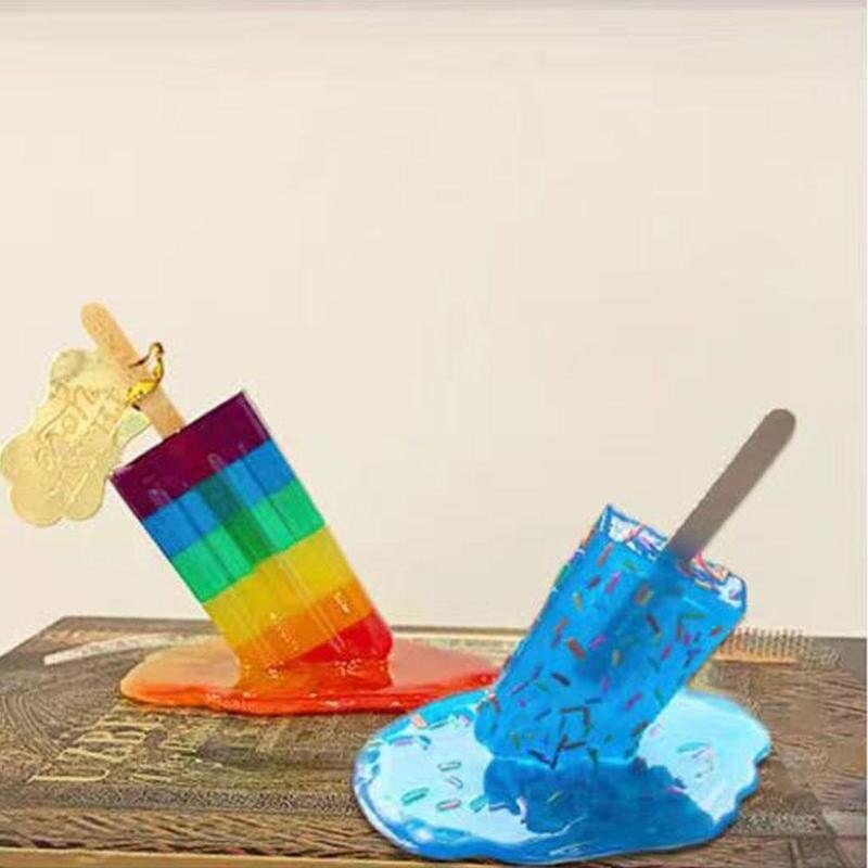 Resin Melting Popsicle Sculpture