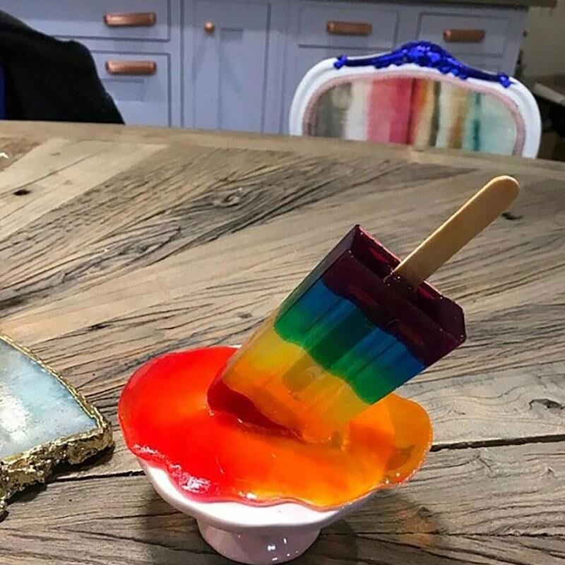 Resin Melting Popsicle Sculpture Resin Melting Popsicle Sculpture