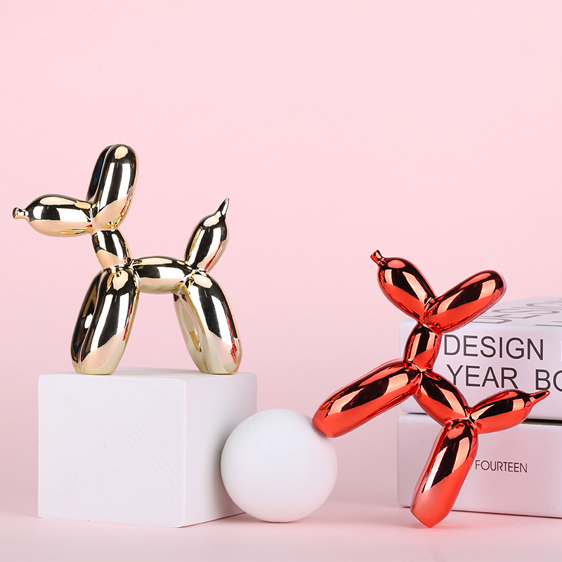 Resin Mini Balloon Dog Decor