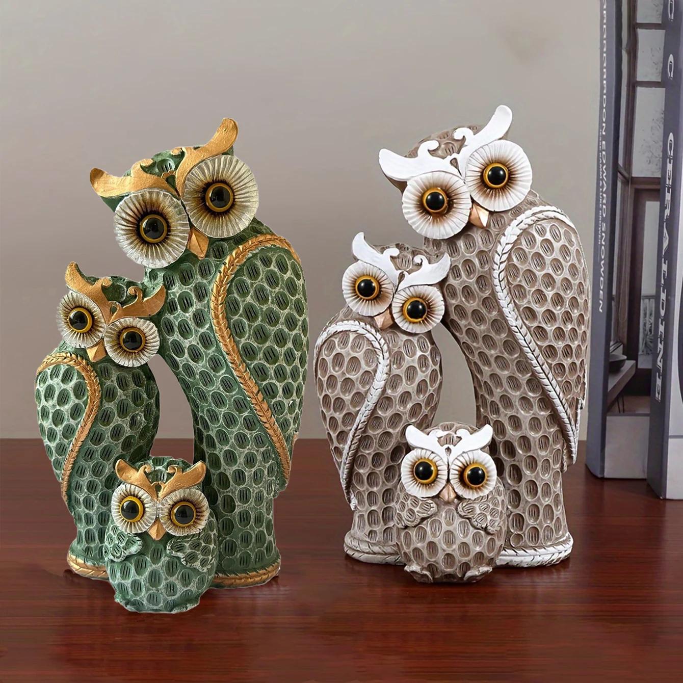 Resin Owl Family Animal Decoration,Home Decor,Living Room,Bookshelf,Wine Cooler,TV Stand Decoration Resin Owl Family Animal Decoration,Home Decor,Living Room,Bookshelf,Wine Cooler,TV Stand Decoration