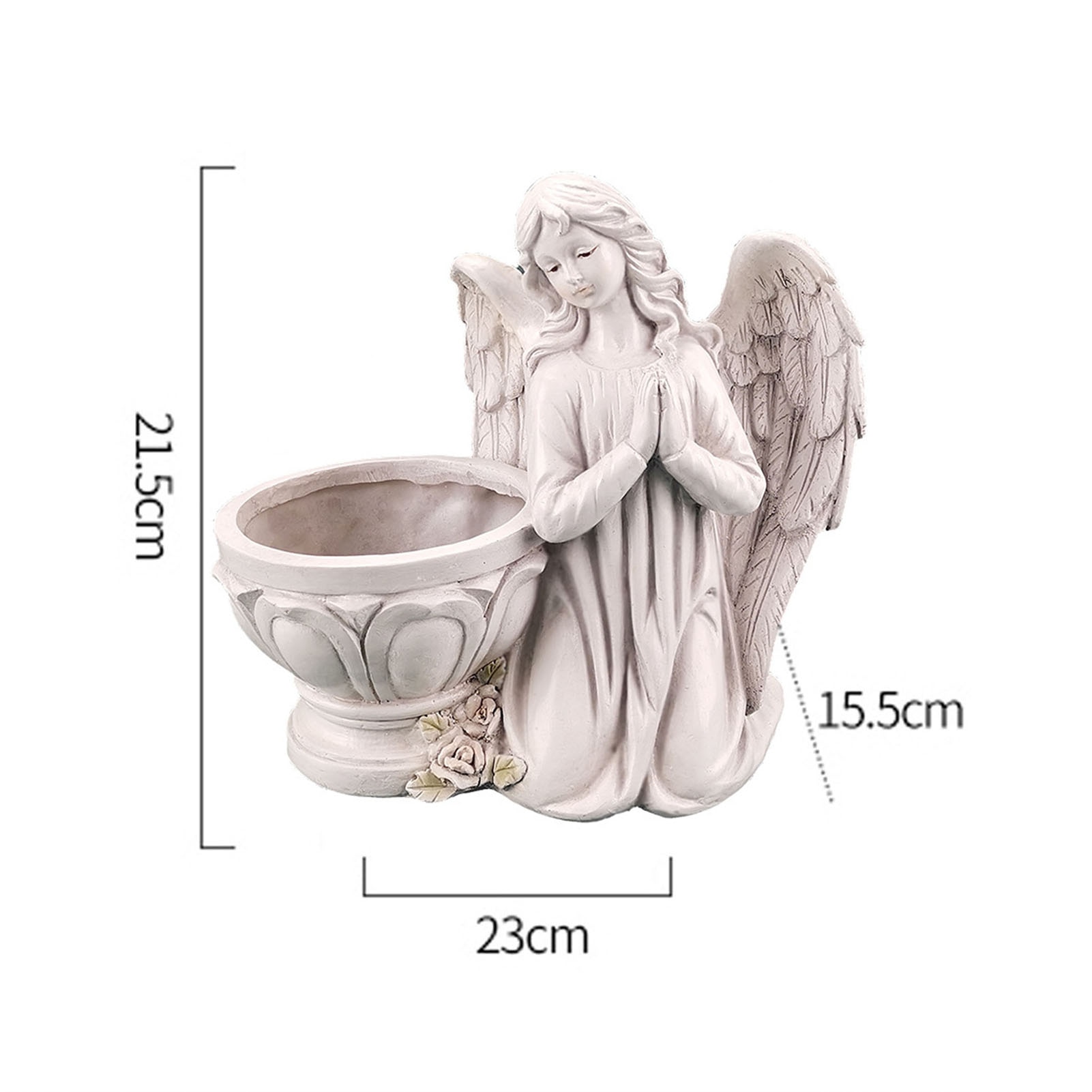 Resin Praying Angel Candle Holder Resin Praying Angel Candle Holder
