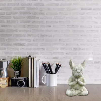 Resin Sitting Meditation Dog Statue