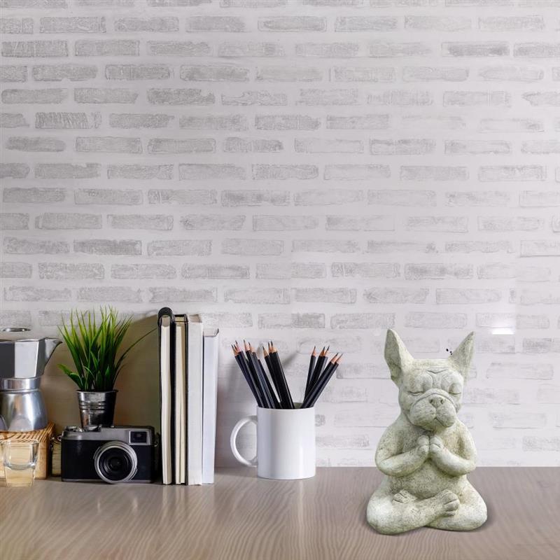 Resin Sitting Meditation Dog Statue
