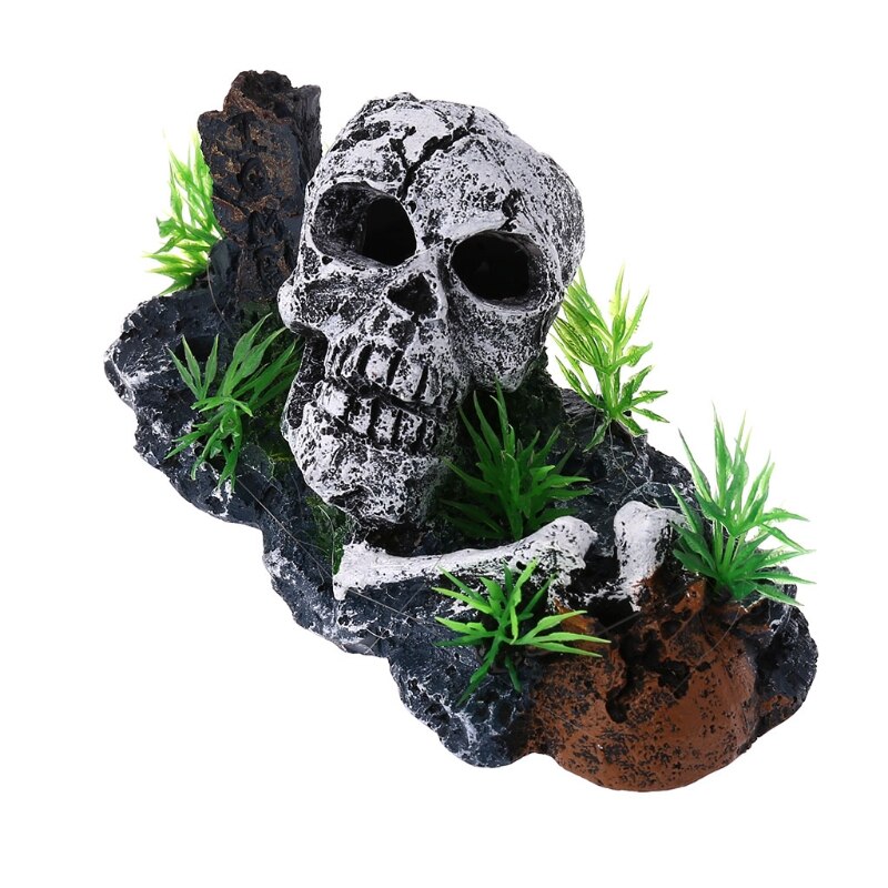 Resin Skull Fish Tank Ornament Resin Skull Fish Tank Ornament