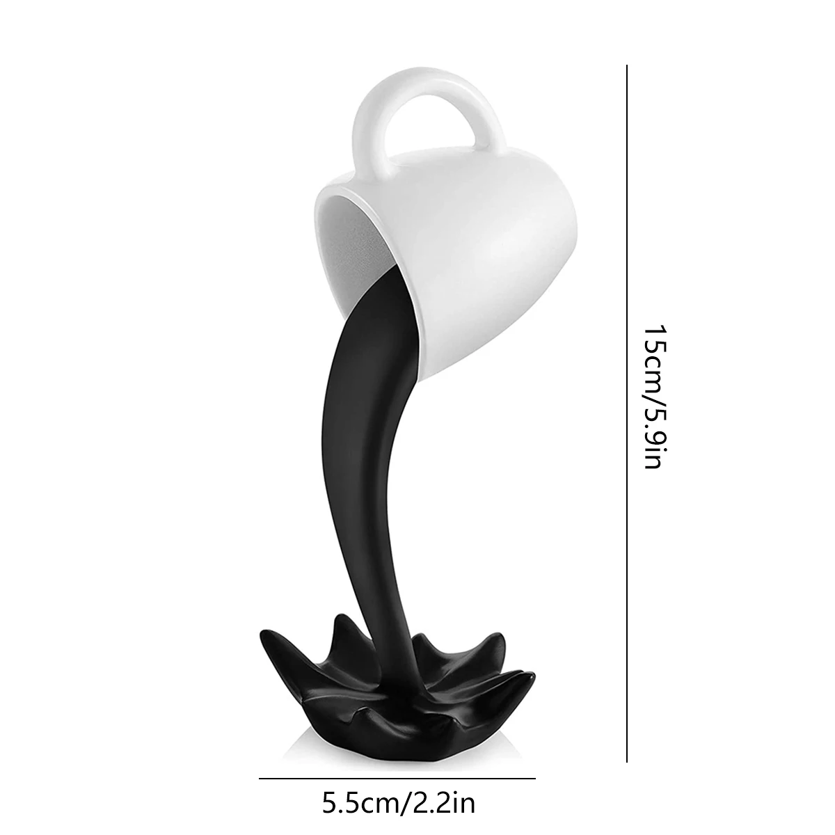 Resin Statues Floating Coffee Cup Art Sculpture Kitchen Home Decor Statue Crafts Spilling Magic Pouring Liquid Splash Resin Statues Floating Coffee Cup Art Sculpture Kitchen Home Decor Statue Crafts Spilling Magic Pouring Liquid Splash
