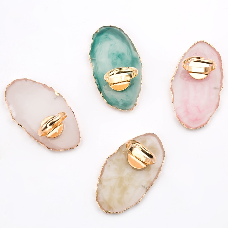 Resin Stone Nail Art Palette Ring Resin Stone Nail Art Palette Ring